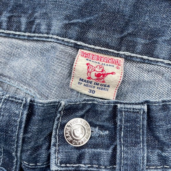 True Religion Denim Straight Jeans with embroidery - Size 30 - Picture 4 of 9